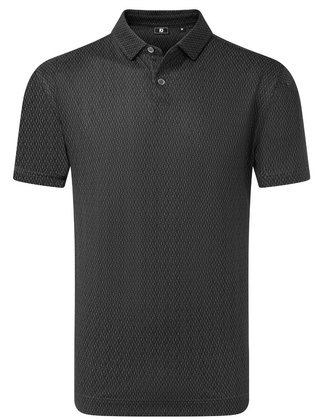FootJoy Modernist Geo Pique polo homme, charcoal/black