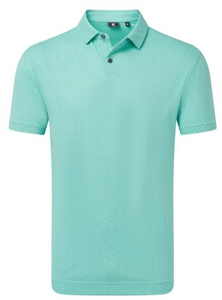 FootJoy Modernist Geo Pique polo homme, blue reef/sea glass