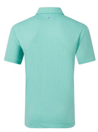FootJoy Modernist Geo Pique polo homme, blue reef/sea glass