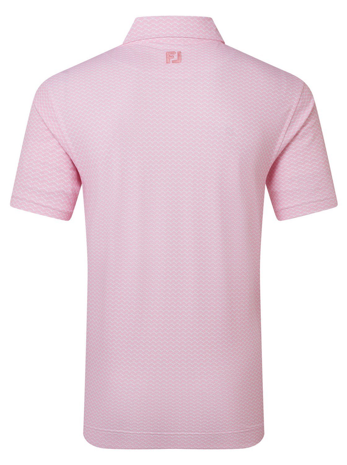 FootJoy Scallop Geo Pique polo homme, pink pop
