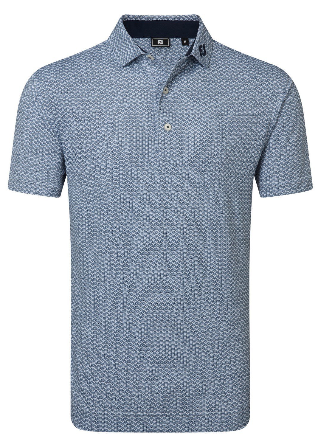 FootJoy Scallop Geo Pique polo homme, navy