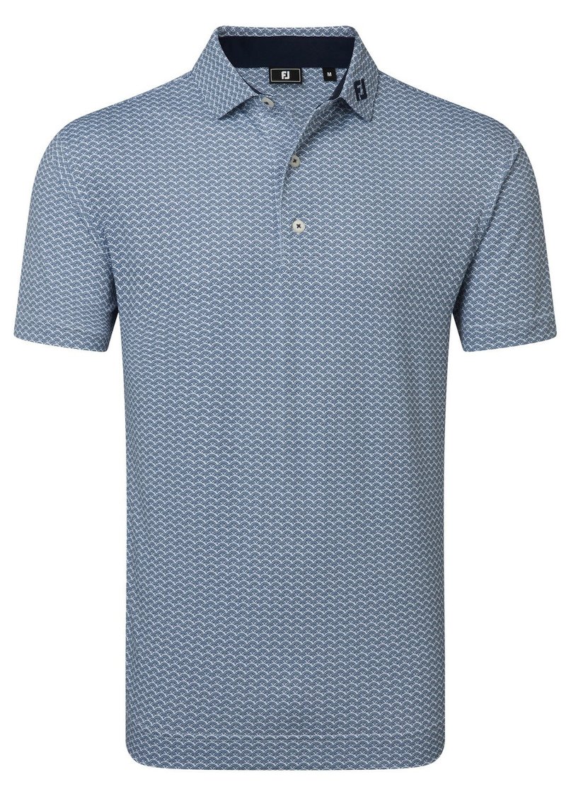 FootJoy Scallop Geo Pique polo homme, navy