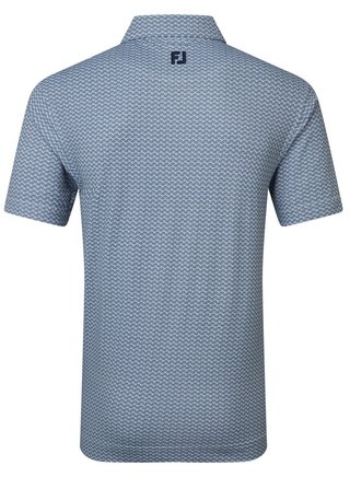 FootJoy Scallop Geo Pique polo homme, navy