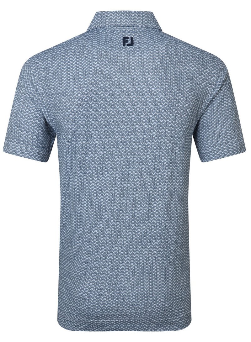 FootJoy Scallop Geo Pique polo homme, navy