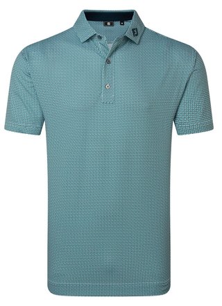 FootJoy Nautical Flag Print Lisle polo homme, field green/navy