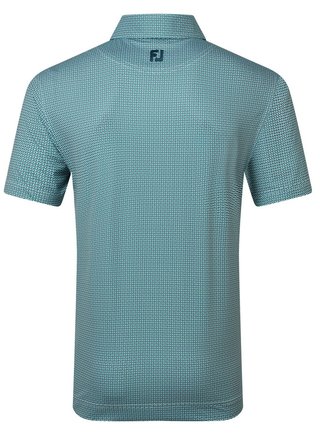 FootJoy Nautical Flag Print Lisle polo homme, field green/navy