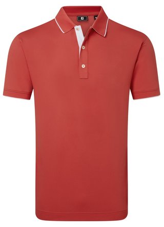 FootJoy FJ Wordmark Pique polo homme, nantucket red