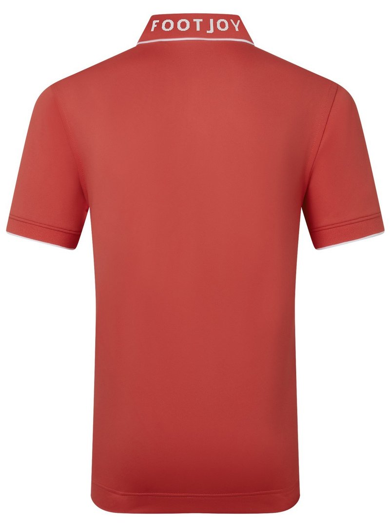 FootJoy FJ Wordmark Pique polo homme, nantucket red