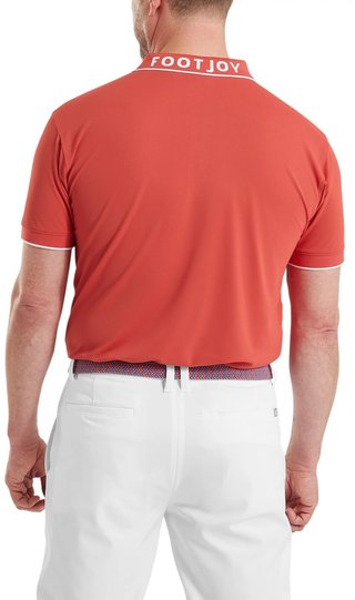 FootJoy FJ Wordmark Pique polo homme, nantucket red
