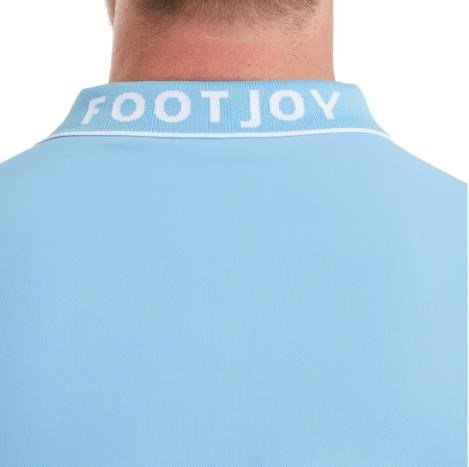FootJoy FJ Wordmark Pique polo homme, blue reef