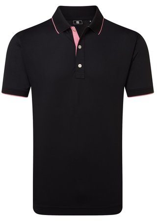 FootJoy FJ Wordmark polo homme, pique black