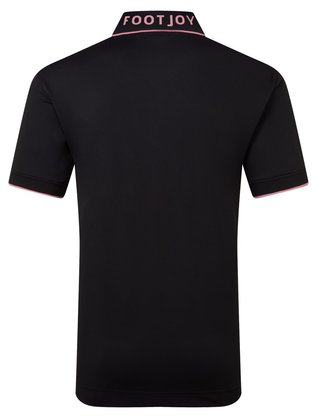 FootJoy FJ Wordmark polo homme, pique black