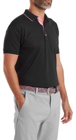 FootJoy FJ Wordmark polo homme, pique black
