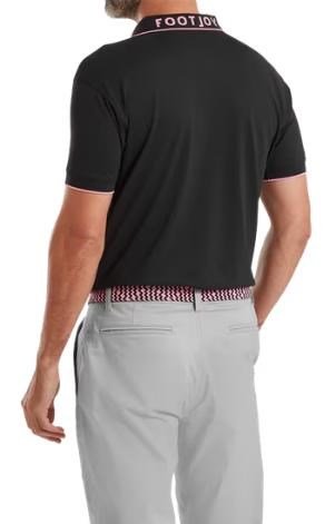 FootJoy FJ Wordmark polo homme, pique black