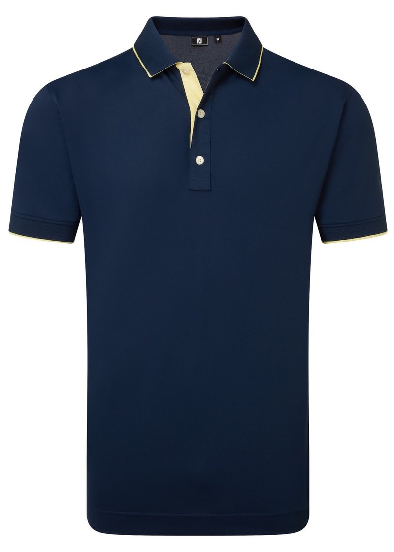 FootJoy FJ Wordmark Pique polo homme, navy