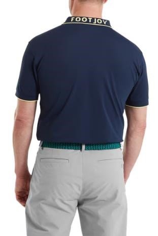 FootJoy FJ Wordmark Pique polo homme, navy