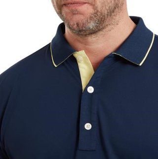 FootJoy FJ Wordmark Pique polo homme, navy