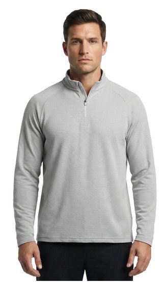 FootJoy Wordmark Chill Out sweat homme, gris/blanc