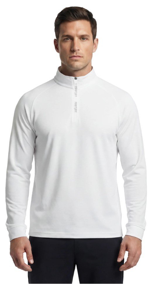 FootJoy Wordmark Chill Out sweat homme, blanc/gris