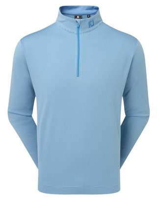 FootJoy Ottoman Stripe Chill-Out sweat-shirt homme, chambray/coastal blue