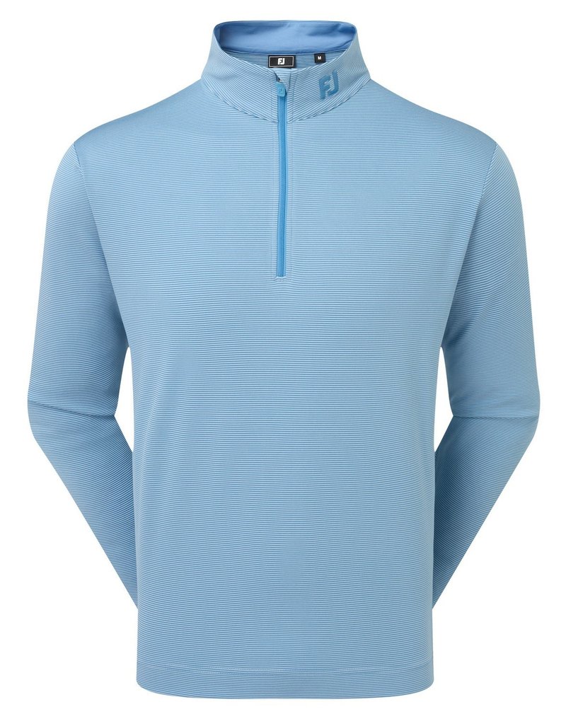 FootJoy Ottoman Stripe Chill-Out sweat-shirt homme, chambray/coastal blue
