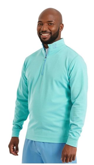 FootJoy Ottoman Stripe Chill-Out sweat-shirt homme, blue reef/sea glass