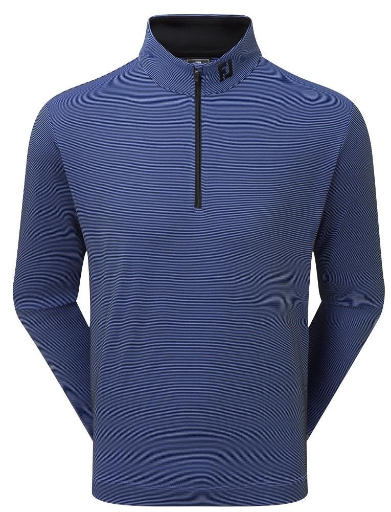 FootJoy Ottoman Stripe Chill-Out sweatshirt homme, black/vivid violet