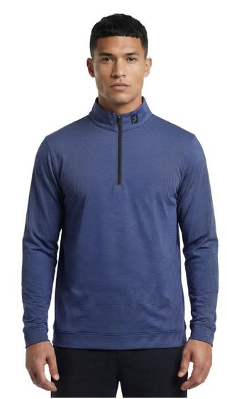 FootJoy Ottoman Stripe Chill-Out sweatshirt homme, black/vivid violet