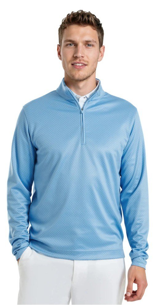 FootJoy Nautical Flag Tonal Chill Out sweatshirt homme, blue reef/deep reef