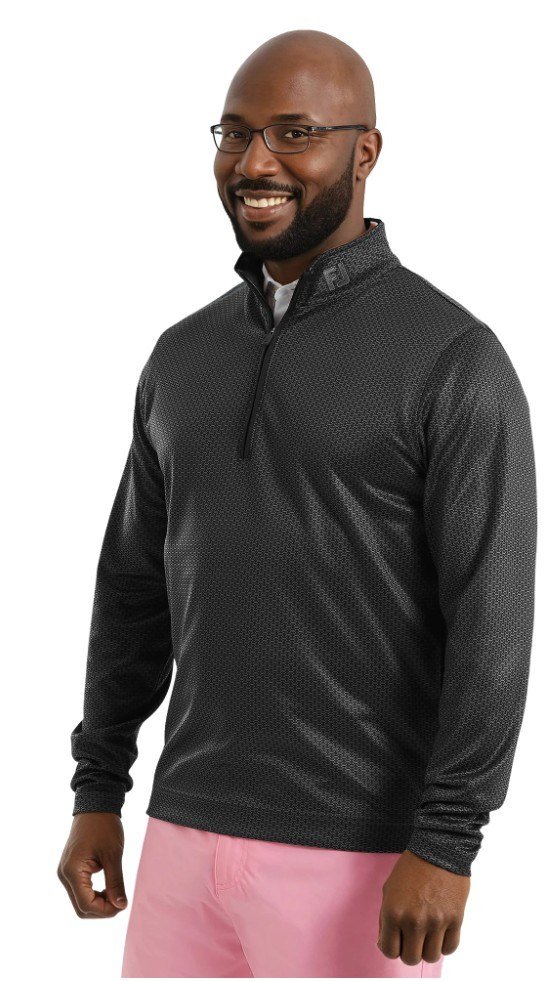 FootJoy Nautical Flag Tonal Chill Out sweatshirt homme, noir