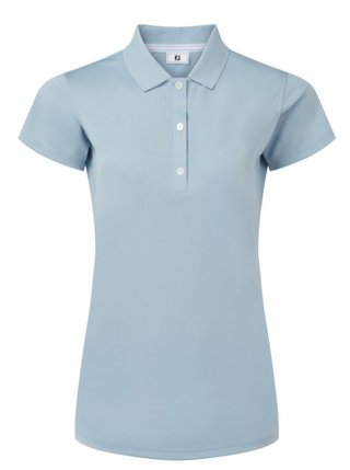 FootJoy Stretch Pique Solid polo femme, chambray