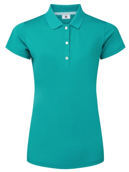 FootJoy Stretch Pique Solid polo femme, tile blue