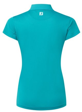 FootJoy Stretch Pique Solid polo femme, tile blue