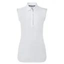 FootJoy Sleeveless Lisle polo femme, blanc