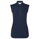 FootJoy Sleeveless Lisle polo femme, marine