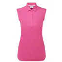 FootJoy Sleeveless Lisle polo femme, rose vif