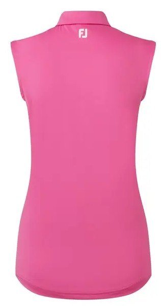 FootJoy Sleeveless Lisle polo femme, rose vif