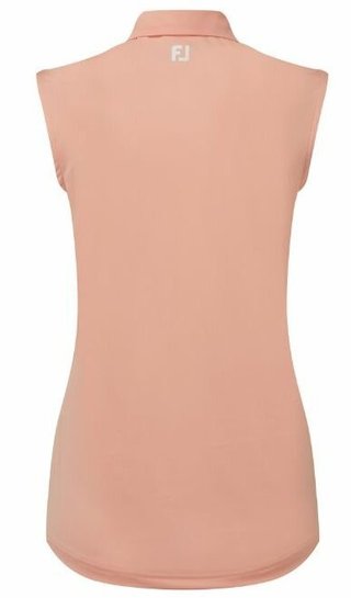 FootJoy Sleeveless Lisle polo femme, desert peach