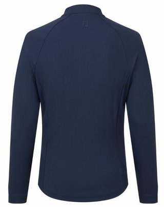 FootJoy Full-Zip Rib Midlayer pull femme, navy