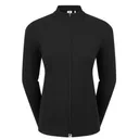 FootJoy Full-Zip Rib Midlayer sweatshirt femme, noir