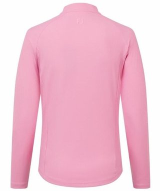 FootJoy Full-Zip Rib Midlayer pull femme, rose