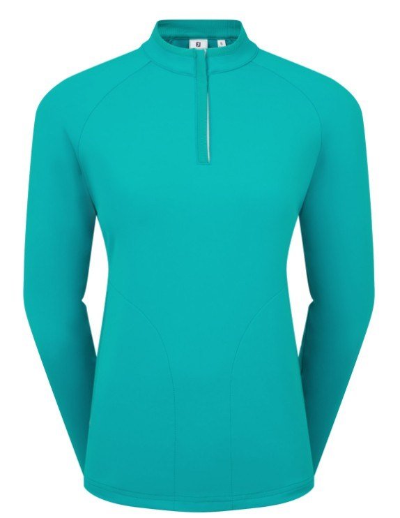FootJoy Half-Zip Midlayer pull femme, tile blue