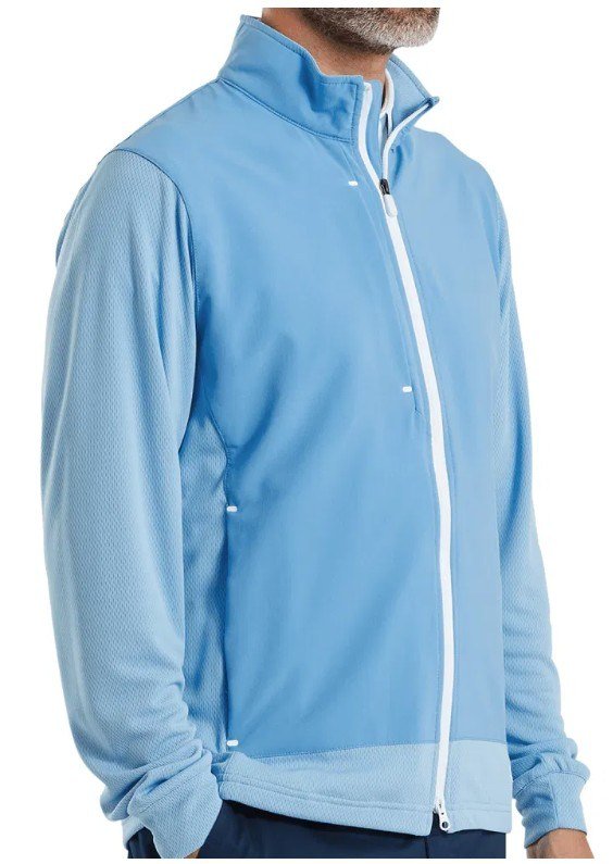 FootJoy Tempo Hybrid Full-Zip veste homme, blue reef/deep reef
