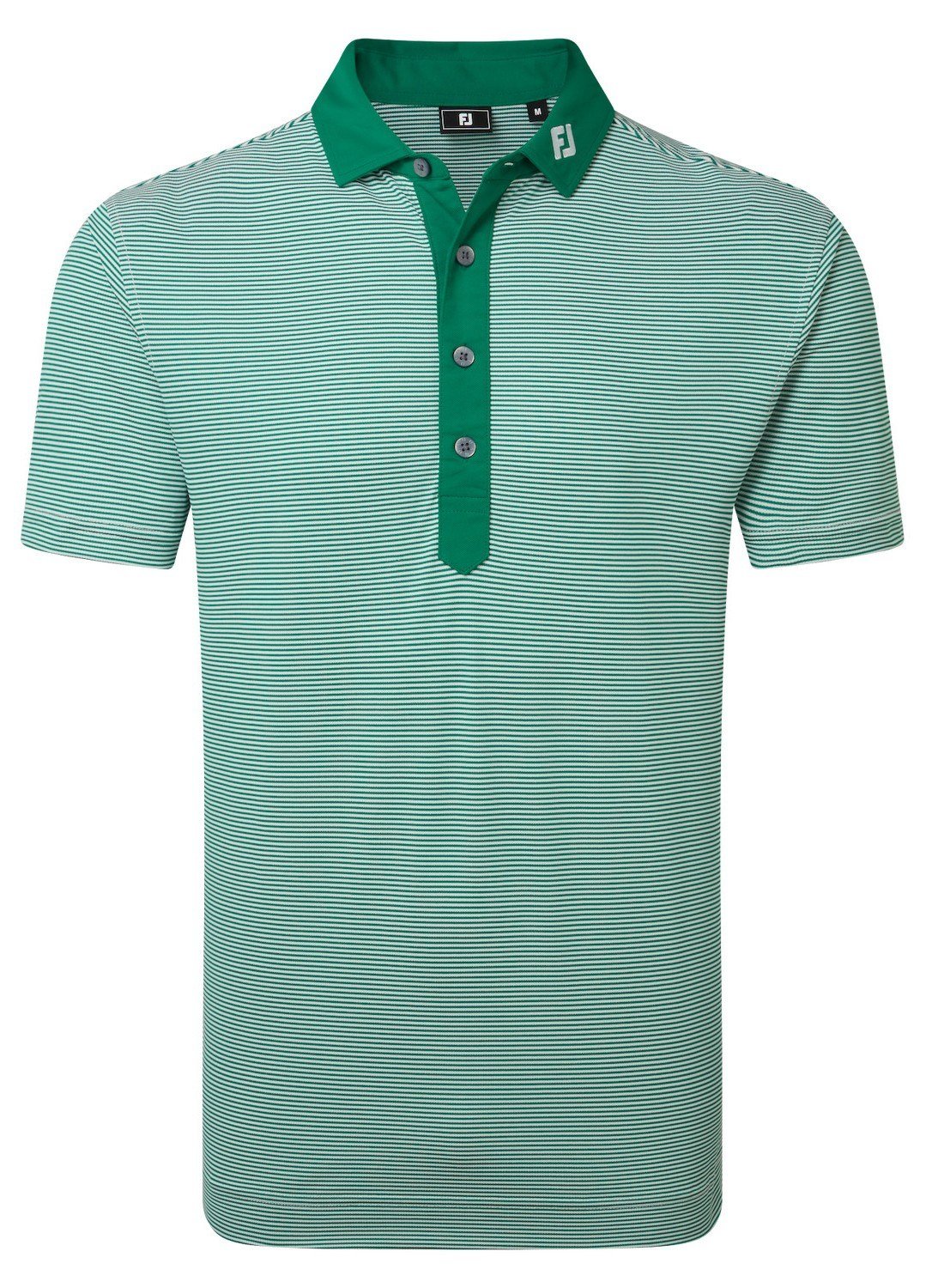 FootJoy Feeder Stripe Pique polo homme, field green