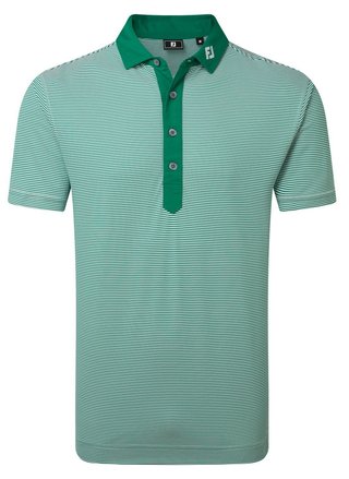 FootJoy Feeder Stripe Pique polo homme, field green