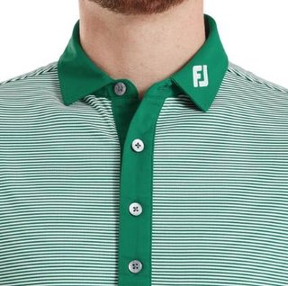 FootJoy Feeder Stripe Pique polo homme, field green