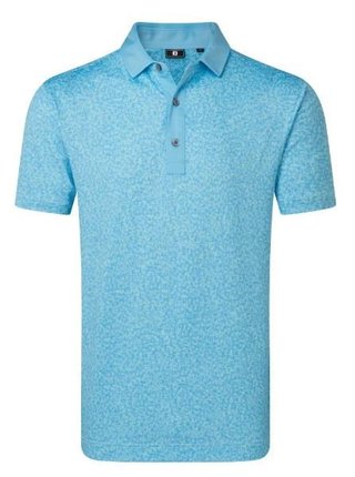 FootJoy Condensed Camo Print Lisle polo homme, sea glass/blue reef/deep reef