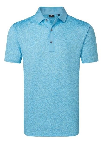 FootJoy Condensed Camo Print Lisle polo homme, sea glass/blue reef/deep reef