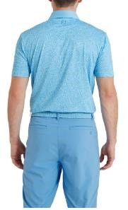 FootJoy Condensed Camo Print Lisle polo homme, sea glass/blue reef/deep reef