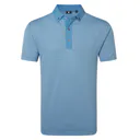 FootJoy Star Geo Jacquard polo homme, coastal blue